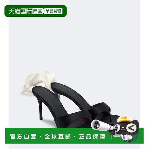 香港直邮magda butrym 女士 花朵装饰绸缎人字拖