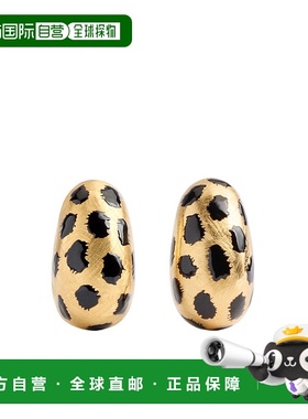香港直邮Jacquemus 椭圆形豹纹耳环 JWW00764-AMMC001