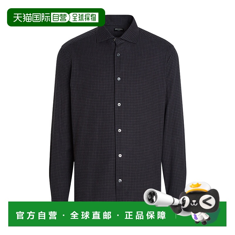 香港直邮Zegna Cashco 衬衫 UGX45A2SRF5杰尼亚格纹