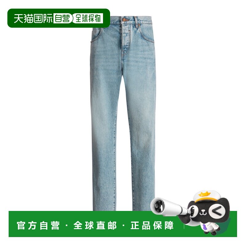 Balmain 腰带环牛仔长裤 HH1ML138DF97