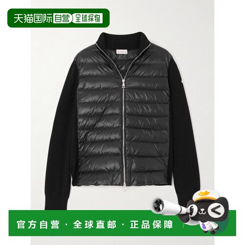香港直邮Moncler 盟可睐 女士 shell down 羊毛绗缝针织开衫 0939
