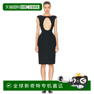 Natte 缪缪 女士 正面镂空中长连衣裙 香港直邮Miu 1h可退 Miu