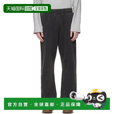 香港直邮Entire Studios 男士 黑色 Straight Leg 运动裤 ESSS26P