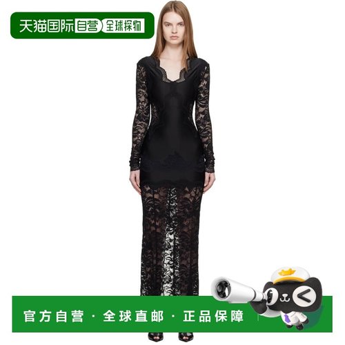 1h可退 香港直邮Rabanne 女士 黑色连衣裙 26PJRO231PA0170