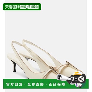 普拉达 舒适时尚 女士 white白色 皮质露跟浅口鞋 香港直邮Prada