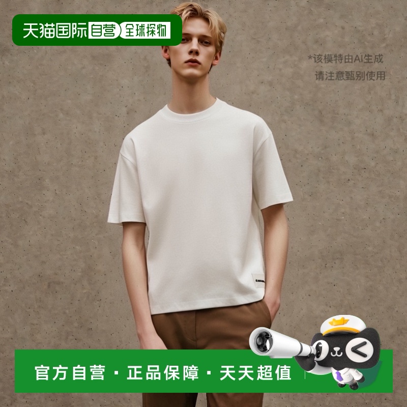 香港直邮Jil Sander 圆领短袖T恤 JS40GC0001J45048