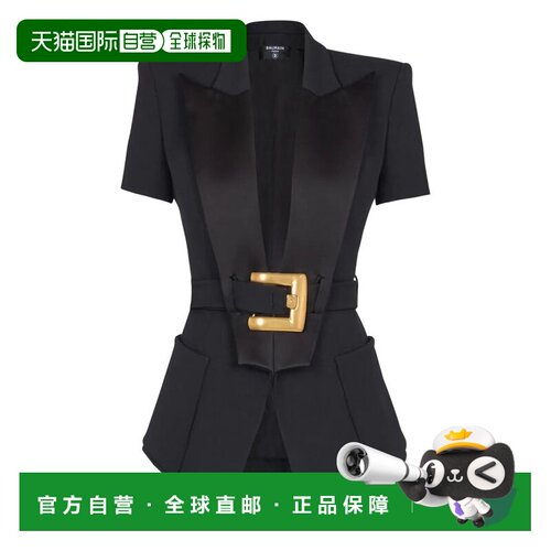 1h可退 香港直邮BALMAIN 女士西服 GF1SB225ME54EAP SS2026 黑色