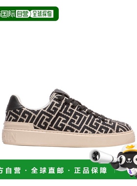 1h可退 香港直邮Balmain 字母提花 B-Court 运动鞋 GN1VI690TJCM