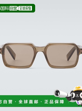 1h可退 香港直邮Zegna 杰尼亚 男士 方框太阳眼镜 brown棕色 舒适
