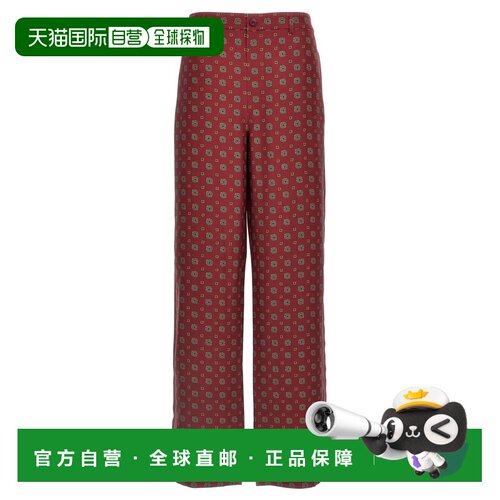 香港直邮MOSCHINO 女士休闲裤 A030654551139 AW2024 红色 Moschi