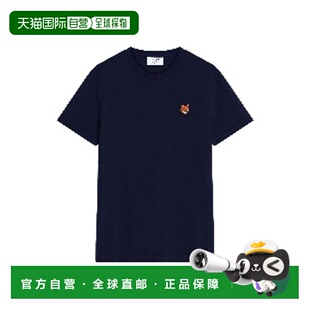 海军蓝棉质T恤 1h可退 女士 KITSUNE PW00113KJ70 香港直邮MAISON