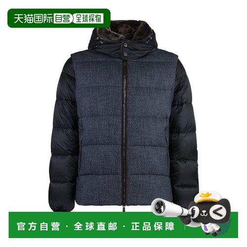 香港直邮Moorer 连帽羽绒服 CELIKFBLU