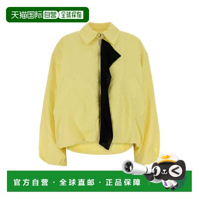 香港直邮LOEWE 罗意威 女士 黄色聚酯夹克 S540Y02XD3LIGHTYELLOW