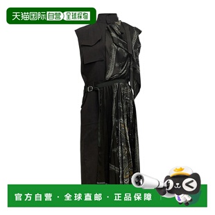 香港直邮Sacai 2508130 印花中长连衣裙