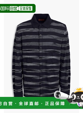 香港直邮MISSONI 米索尼 男士 条纹棉混纺衬衫 US23SJ05BK020Q