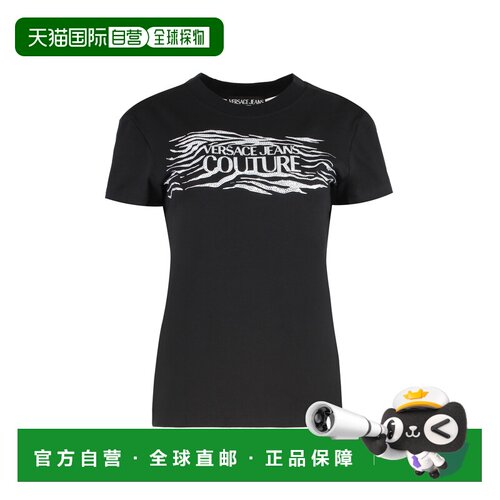 1h可退 香港直邮Versace Jeans Couture 女士T恤 78HAH606JS439L0