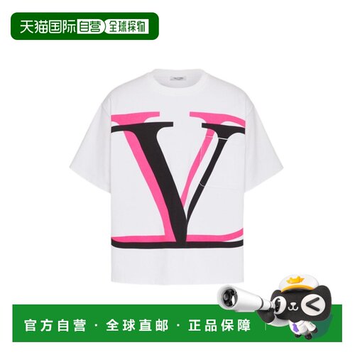【99新未使用】香港直邮Valentino VLOGO T恤 UV3MG07I6K3