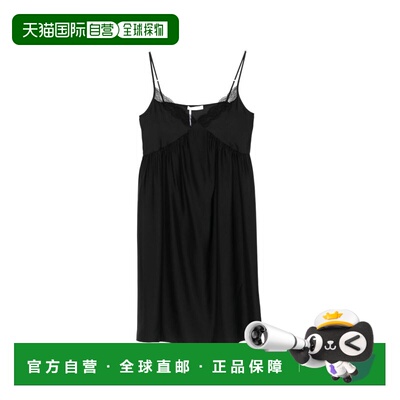 1h可退 香港直邮The Row 女士 Row 黑色连衣裙 10752W396吊带