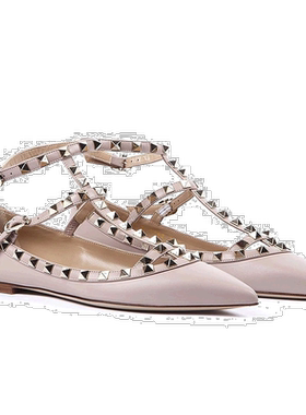 【99新未使用】Valentino 铆钉平底鞋 SW【付后1h可退】