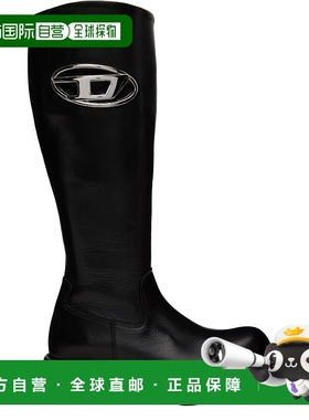 1h可退 香港直邮Diesel 迪赛 女士 黑色 D-Hammer Hb D W 高筒靴