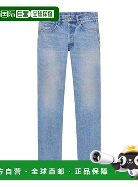 香港直邮Saint Laurent 多口袋牛仔裤 816412Y35AS直筒裤