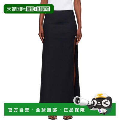 1h可退 香港直邮Coperni 女士 黑色 Garter Belt 半身裙 COPJ100F