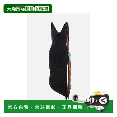 1h可退 香港直邮Marine Serre 女士 无袖V领连衣裙 WDR007CJER002