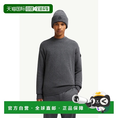 欧洲直邮MONCLER (2025) 字母羊毛和羊绒毛衣