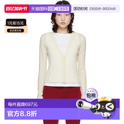 1h可退 香港直邮SKIMS 女士 灰白色 Featherweight Cashmere 开衫