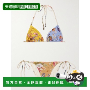 印花三角比基尼 1h可退 Patience 女士 1839W 香港直邮ZIMMERMANN