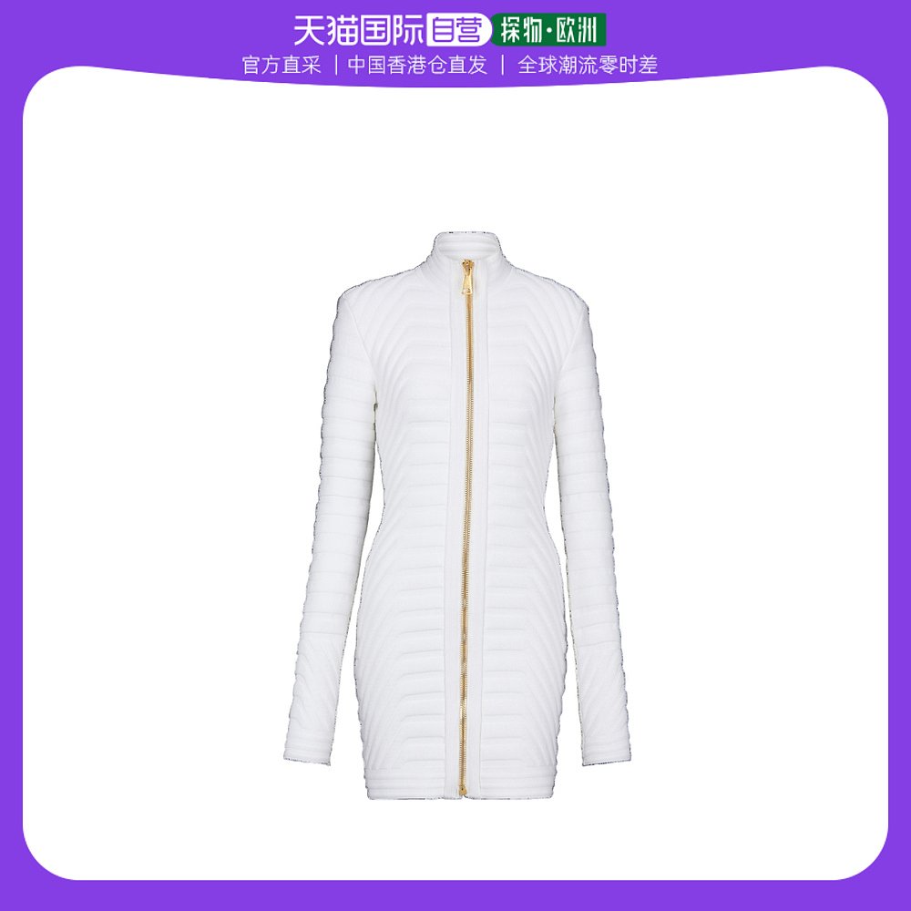 香港直邮Balmain 高领长袖连衣裙 YF0R8391KC84 女装/女士精品 连衣裙 原图主图