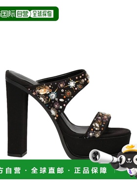 香港直邮mcqueen 亚历山大 麦昆 女士 凉鞋 black黑色 舒适时尚