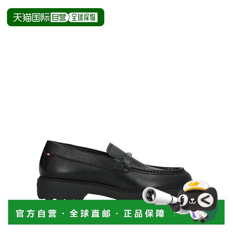 1h可退 香港直邮Bally 巴利 男士 乐福鞋 black黑色 舒适时尚男鞋