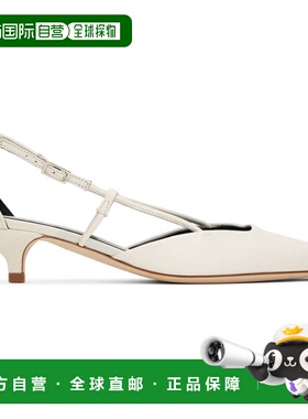1h可退 香港直邮BY FAR 女士 白色 Francine 中跟鞋 MWFHC053LL00