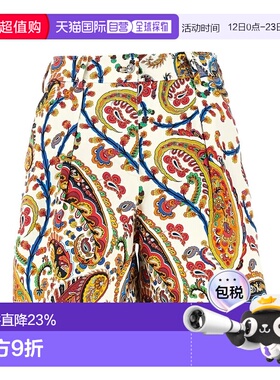 1h可退 香港直邮Etro 艾特罗 女士 佩斯利印花短褲 WREB001299SAE