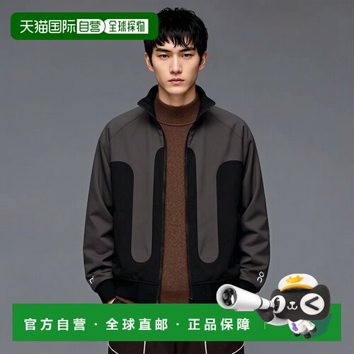 1h可退 香港直邮On 男士 Ikon 色块拉链夹克 grey灰色 舒适时尚