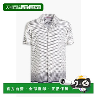 印花凸纹布衬衫 香港直邮Orlebar Hibbert 男士 278732WHIT Brown