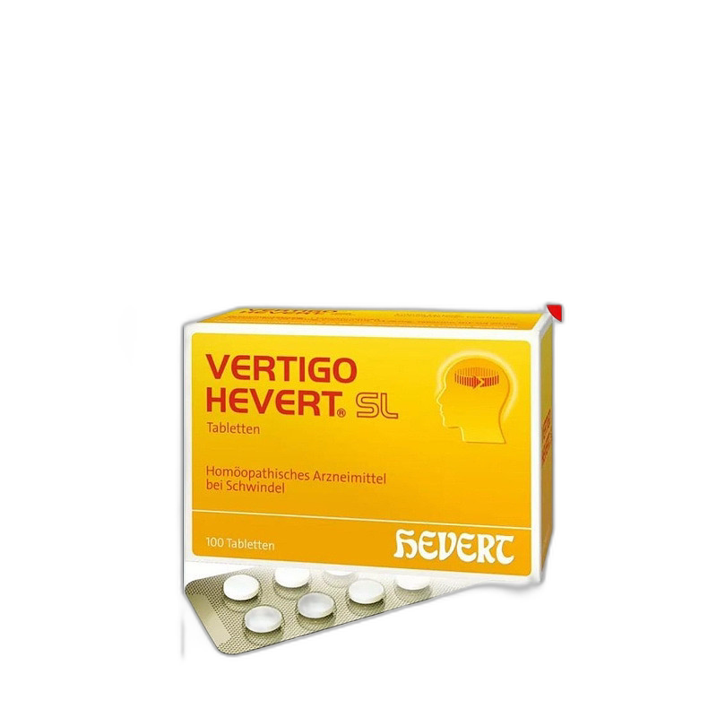HEVERT顺势片缓解头晕晕眩供血不足美尼尔氏综合症100粒