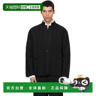 香港直邮Homme Plisse Issey Miyake 男士 黑色 Inlaid Knit 夹克