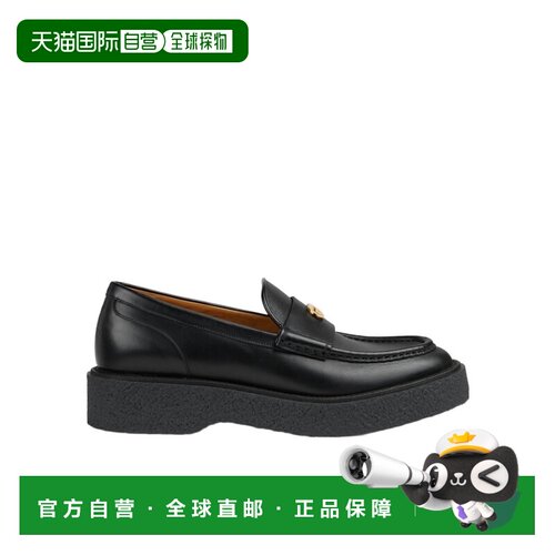 自营1h可退 Gucci 圆头乐福鞋 759274AABVN一脚蹬皮鞋古驰