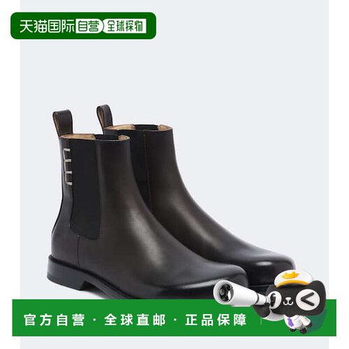 香港直邮J.W. Anderson 女士 皮质切尔西靴 brown棕色 舒适时尚
