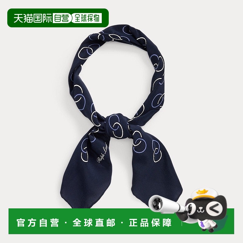 自营欧洲直邮RALPH LAUREN拉夫劳伦Purple Label真丝绉纱圆巾