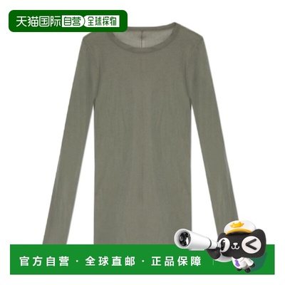 1h可退 香港直邮Rick Owens Temple Rib 长袖 T 恤 RU01F2250MR