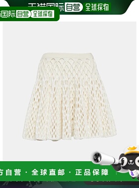 香港直邮Alaia 女士 高腰针织迷你半身裙 003774潮流穿搭高级感