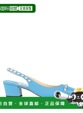 香港直邮Jimmy Choo 周仰杰 女士 浅口鞋 BLUE 蓝色时尚舒适女鞋