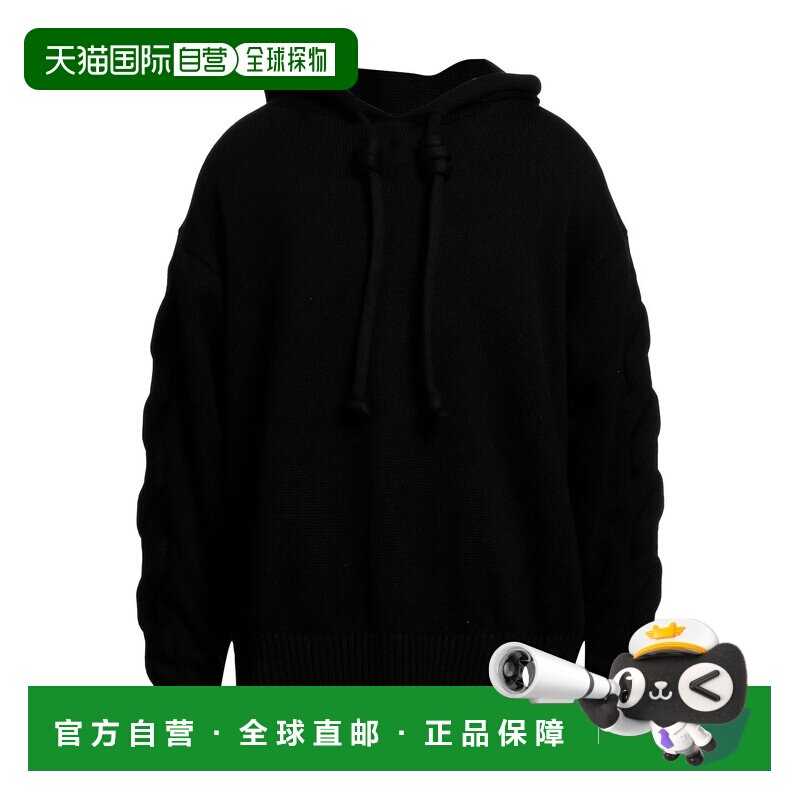1h可退香港直邮off-white 男士 毛衣 black黑色 舒适时尚帽衫图片