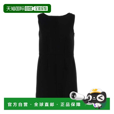 香港直邮PRADA 女士连衣裙 P3Q36SOOO155HF0002 AW2025 黑色吊带