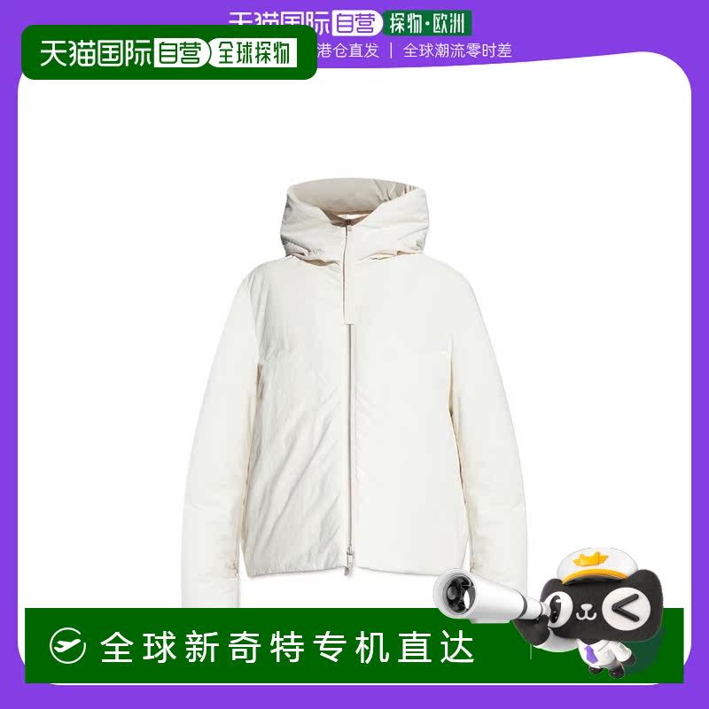 香港直邮Jil Sander 徽标连帽羽绒服 J40AF0009 J70008短款鹅绒