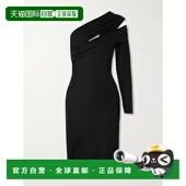 香港直邮Versace 10180591A12923 单肩褶饰连衣裙 范思哲 女士