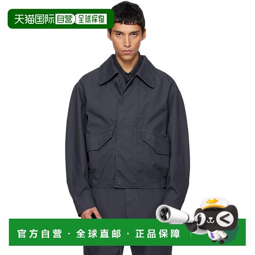 香港直邮Lemaire 男士 海军蓝 Boxy 夹克 OW1169LF1452